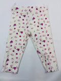 Legging blanc motif fleurs C&A – Fille