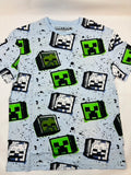 T-shirt Bleu Clair Motif Minecraft – Garçon – 158