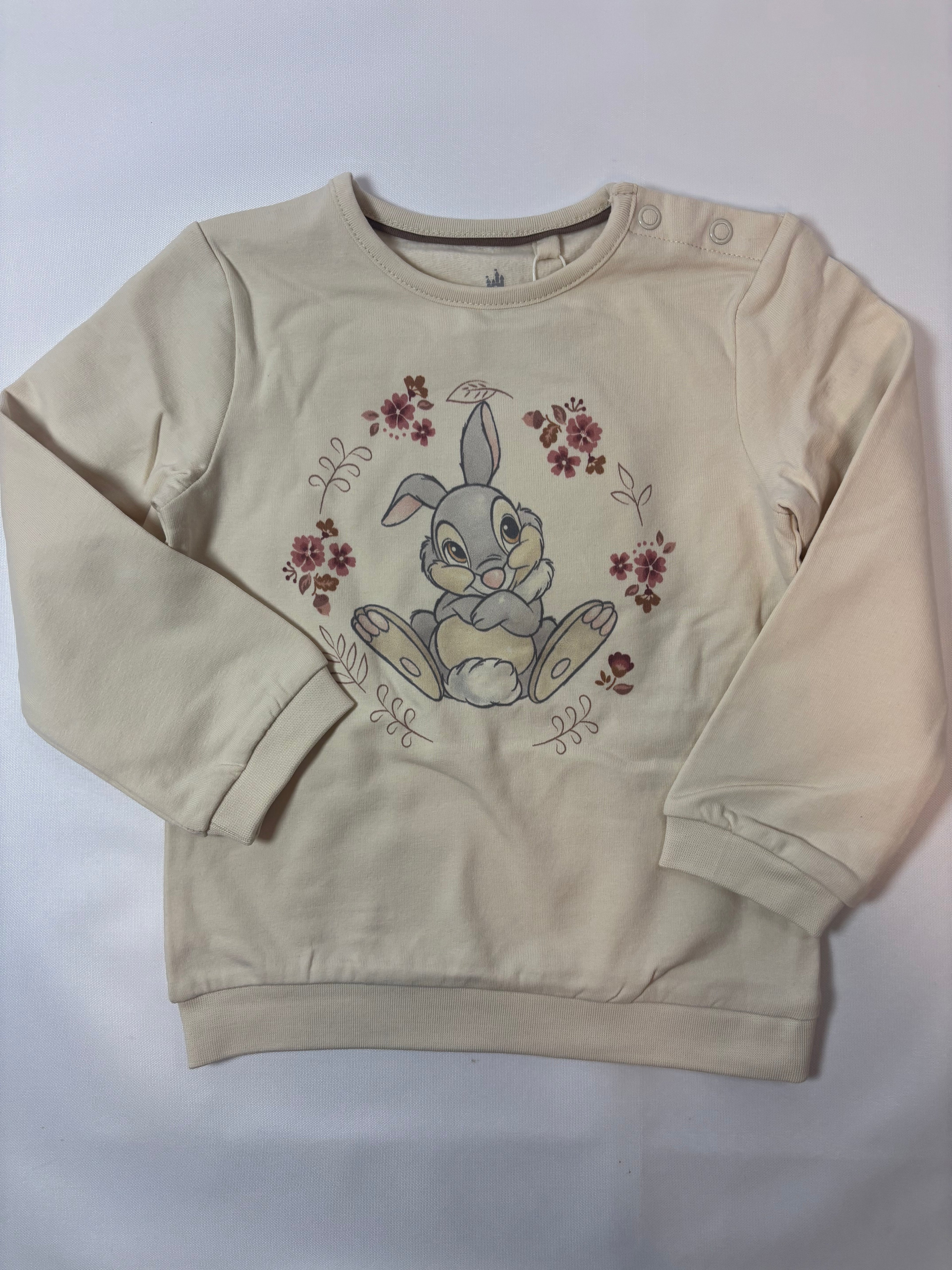 Pull beige motif Pan Pan (Bambi) C&A – Taille 86 fille