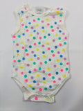 Body blanc à petits pois colorés - Smile - 62-68