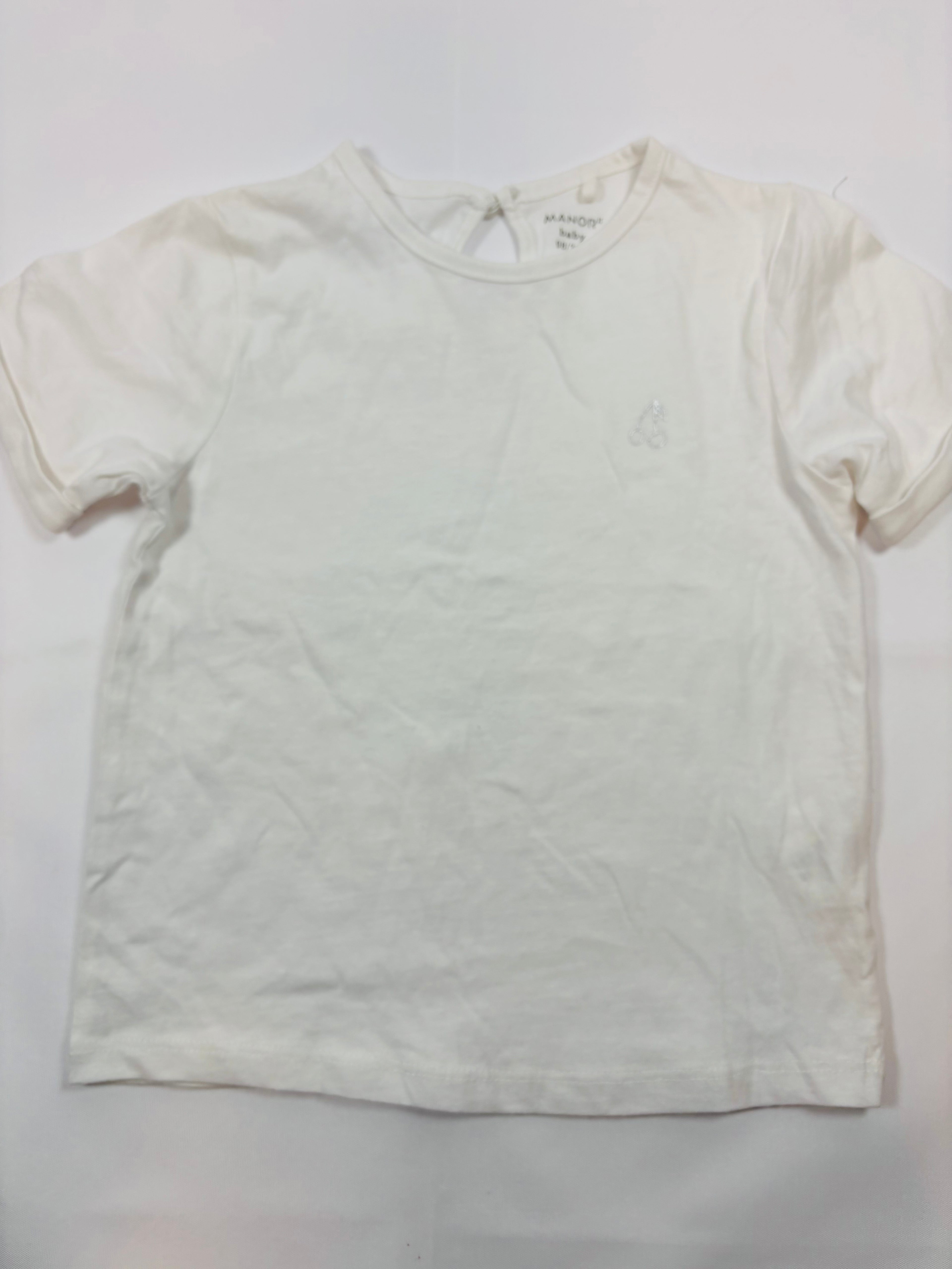 T-shirt blanc uni - Manor - 98