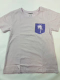 T-shirt motif Palmiers – Rose 122/128 (Lupilu)