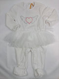 Pyjama 1 pièce blanc Orchestra – fille, 80