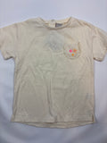 T-shirt beige uni fille (taille 98-104)