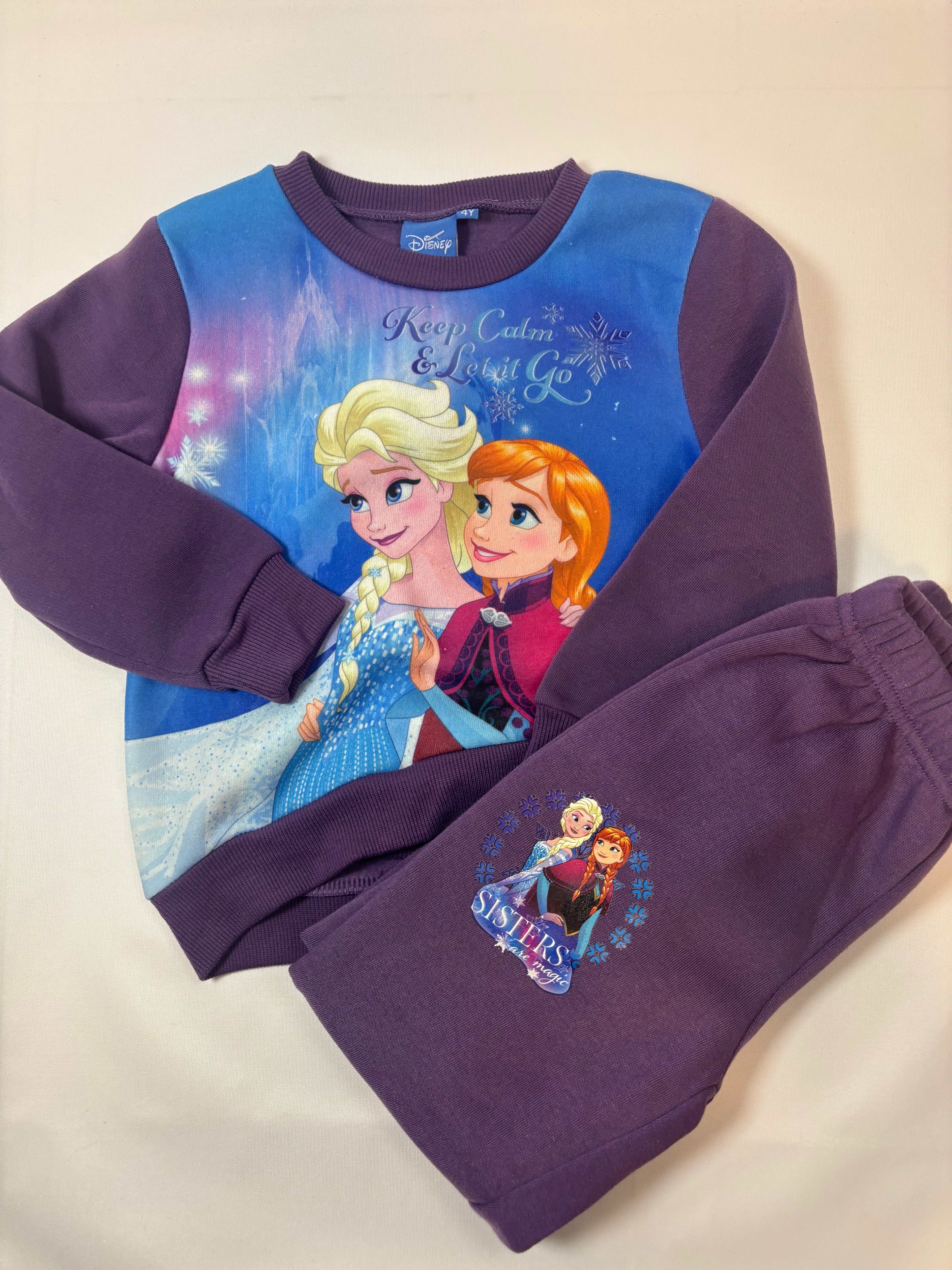 Ensemble violet La Reine des Neiges Disney – Taille 104 fille