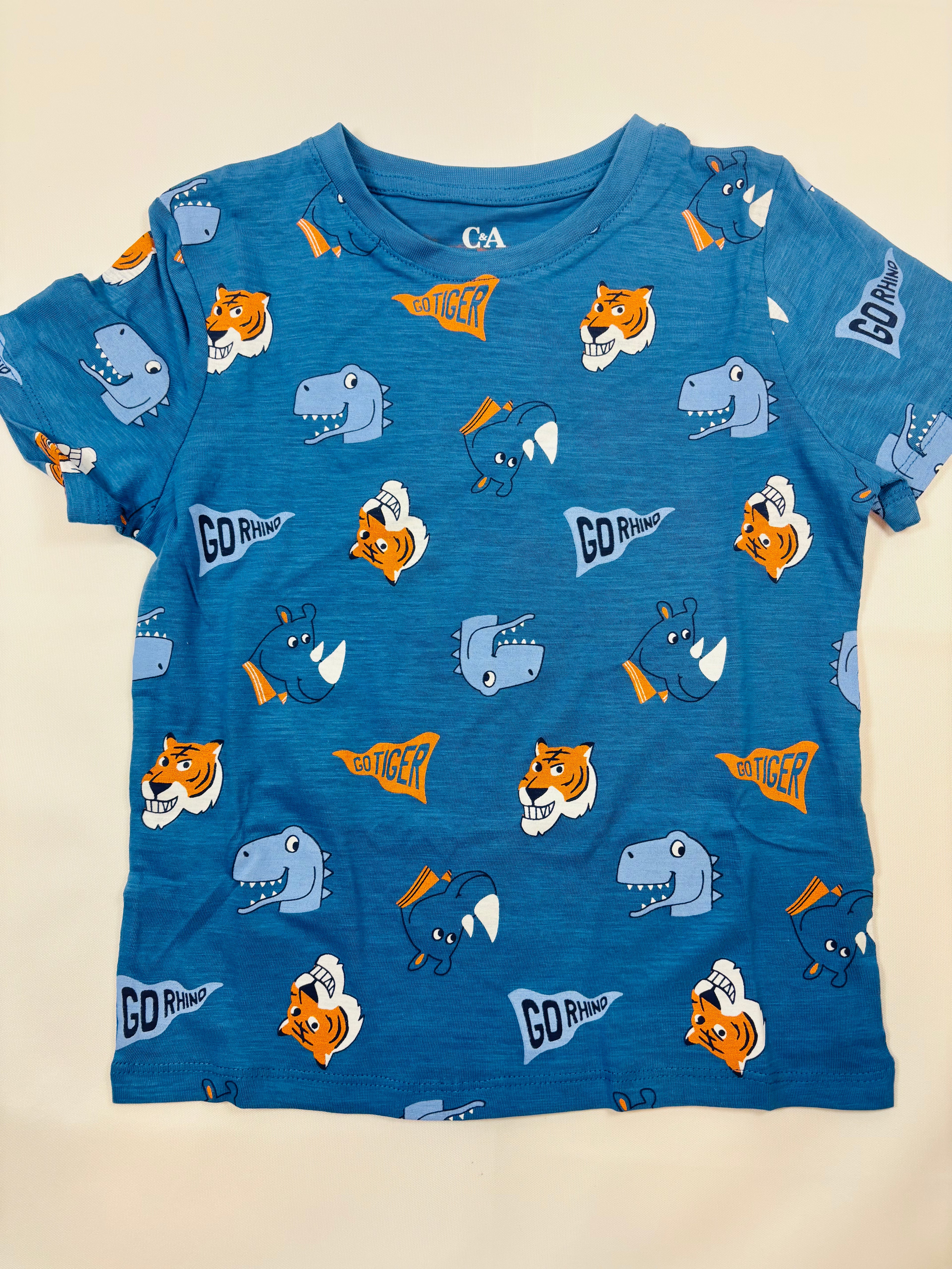 T-shirt motif Animaux – Bleu 110 (C&A)