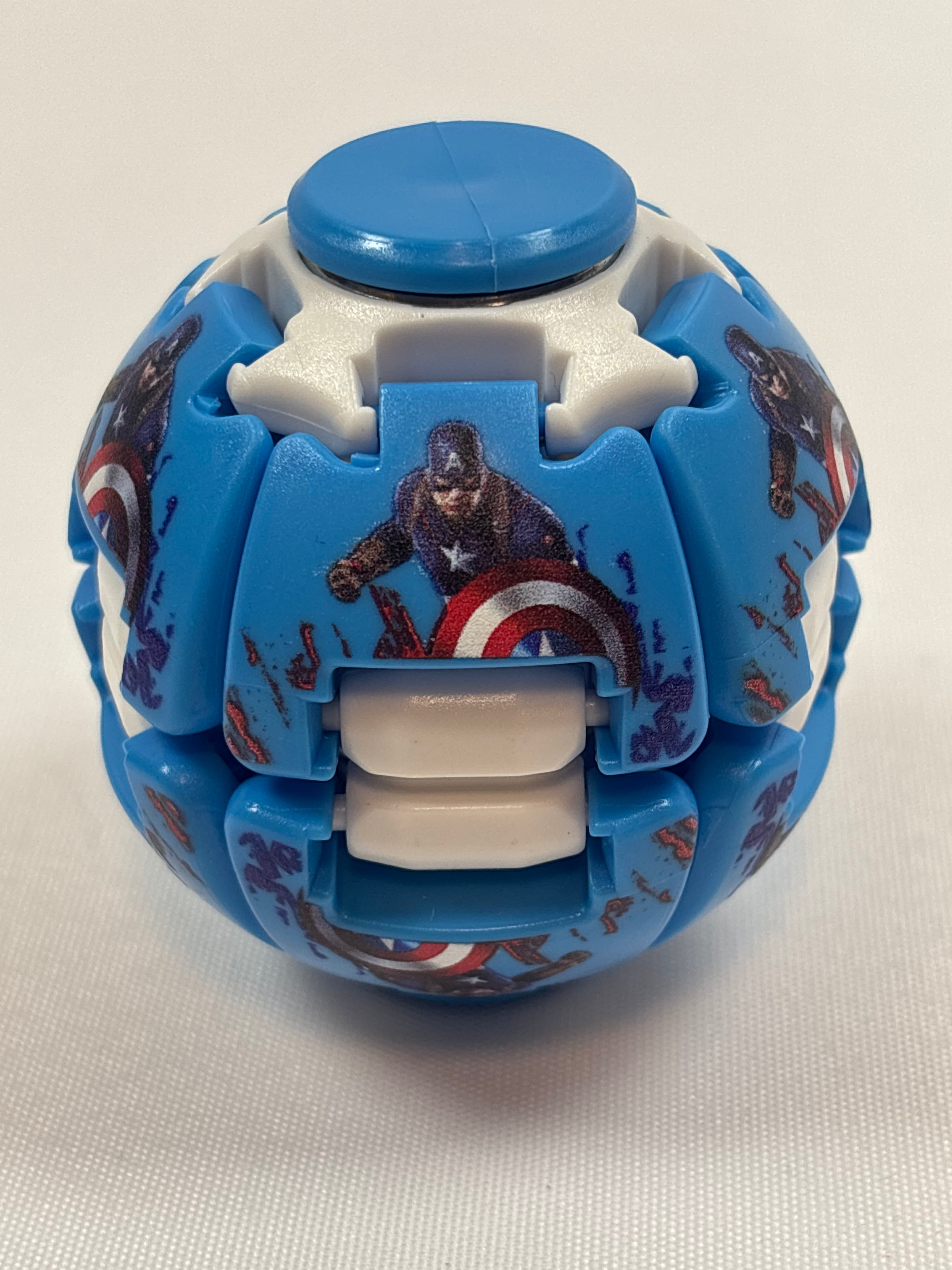 Fidget ball bleu motif Capitaine América Avengers