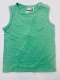 Débardeur vert garçon Smile – Taille 80 (neuf)