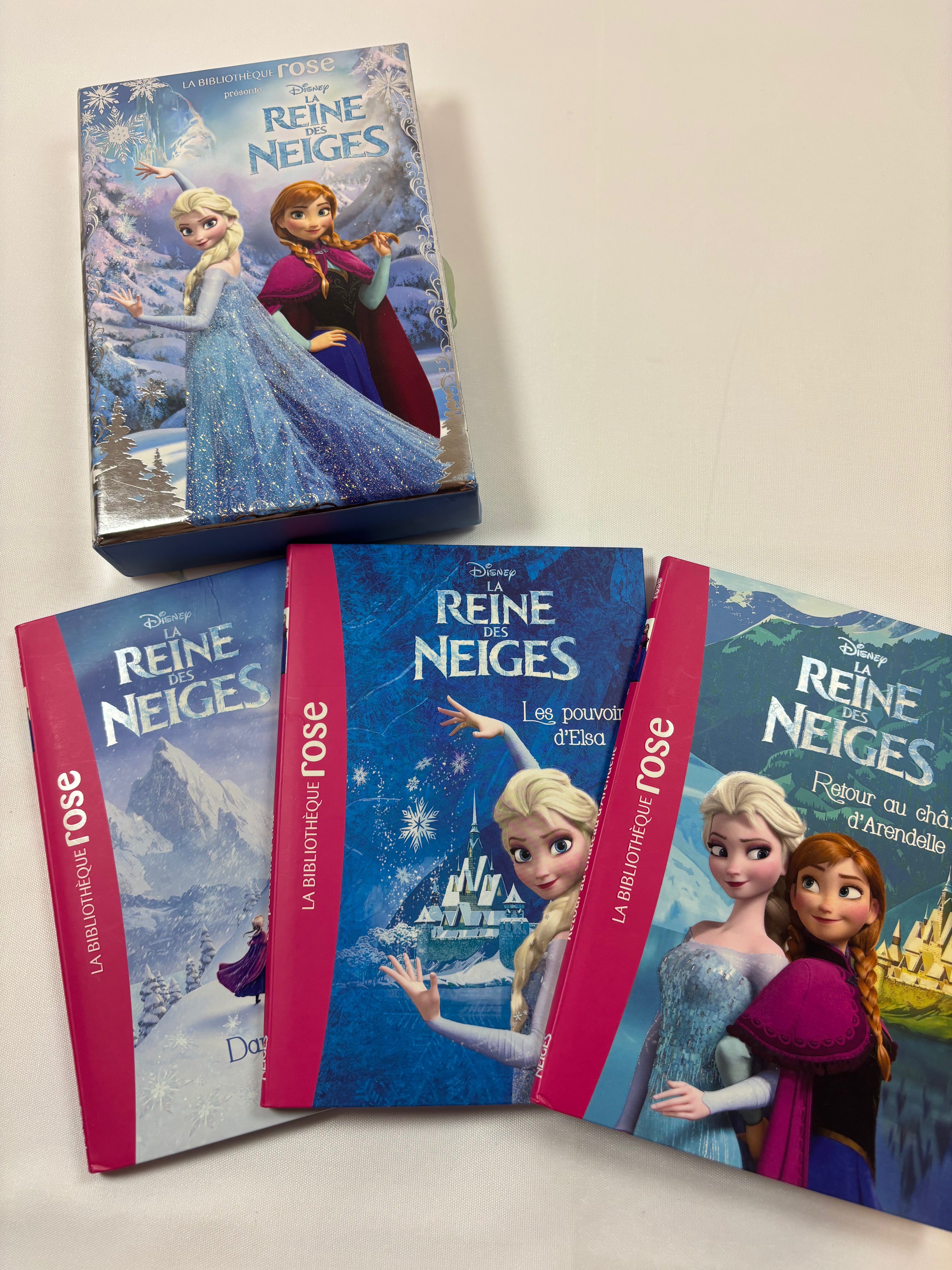 Coffret 3 Livres La Reine des Neiges - Bibliothèque Rose