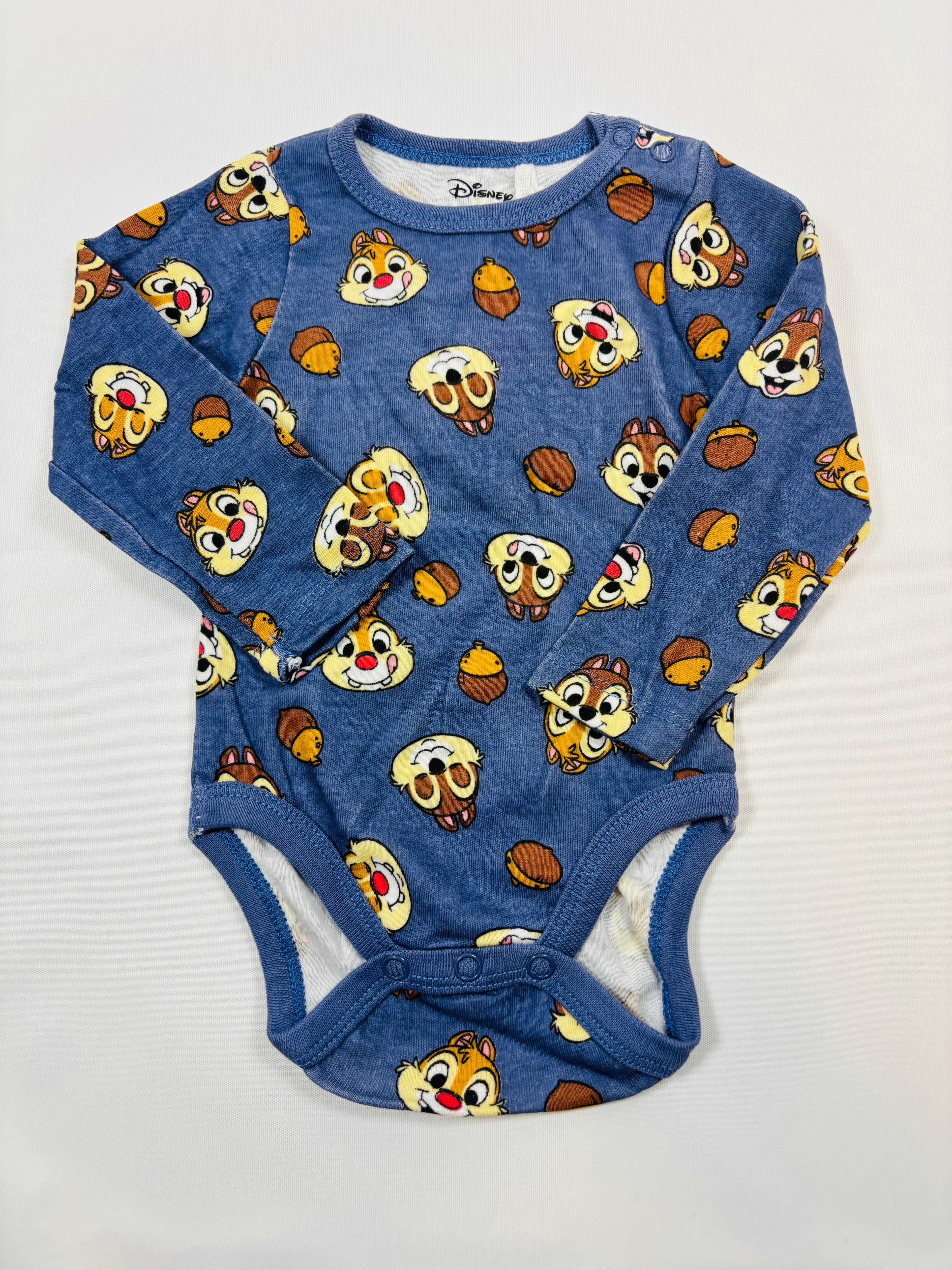 Body Disney Tic et Tac bleu garçon – Taille 68