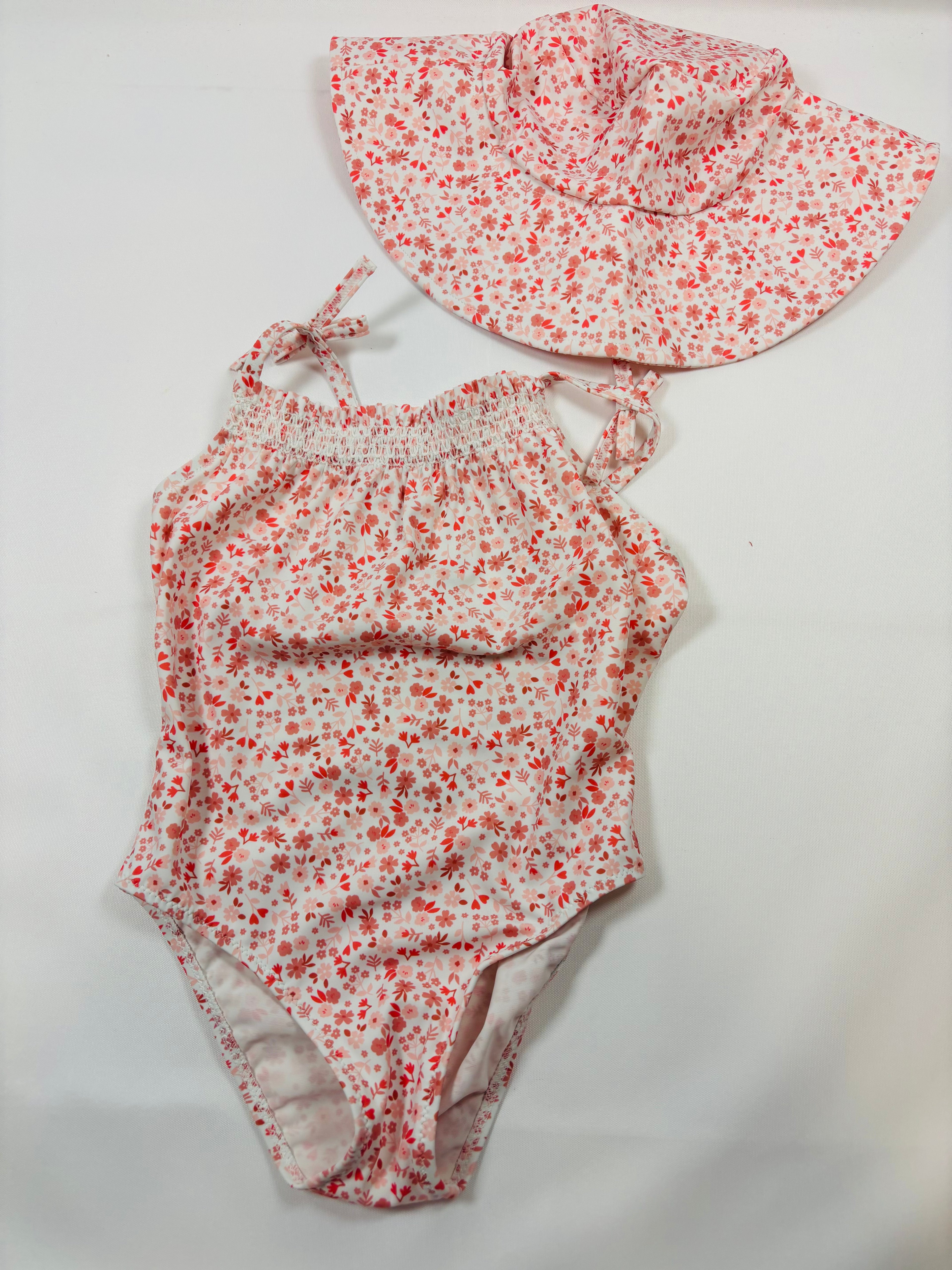 Maillot de bain motif Fleurs – Blanc 104 (C&A)