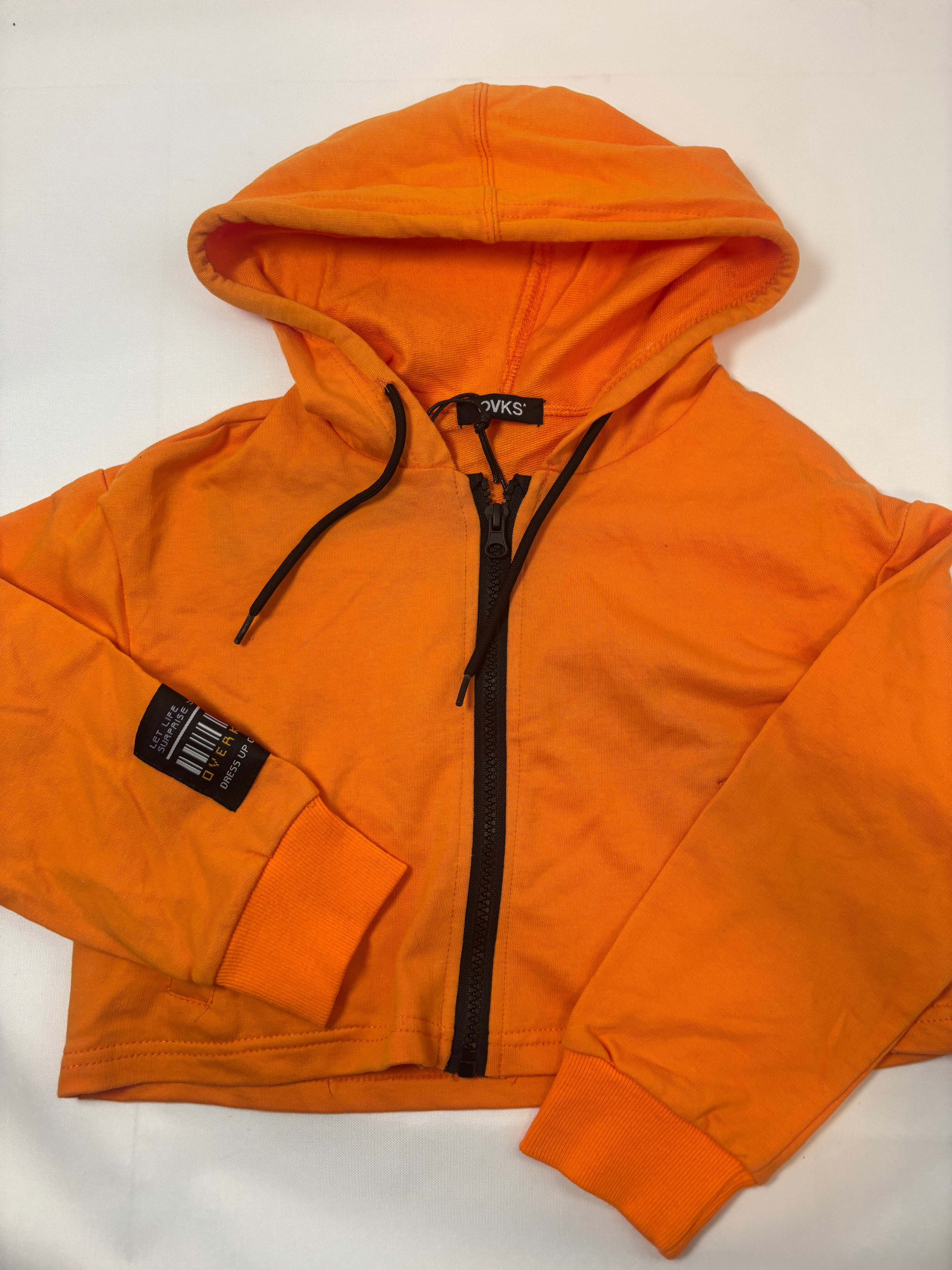Jaquette orange unie Overkids – Taille 128 fille