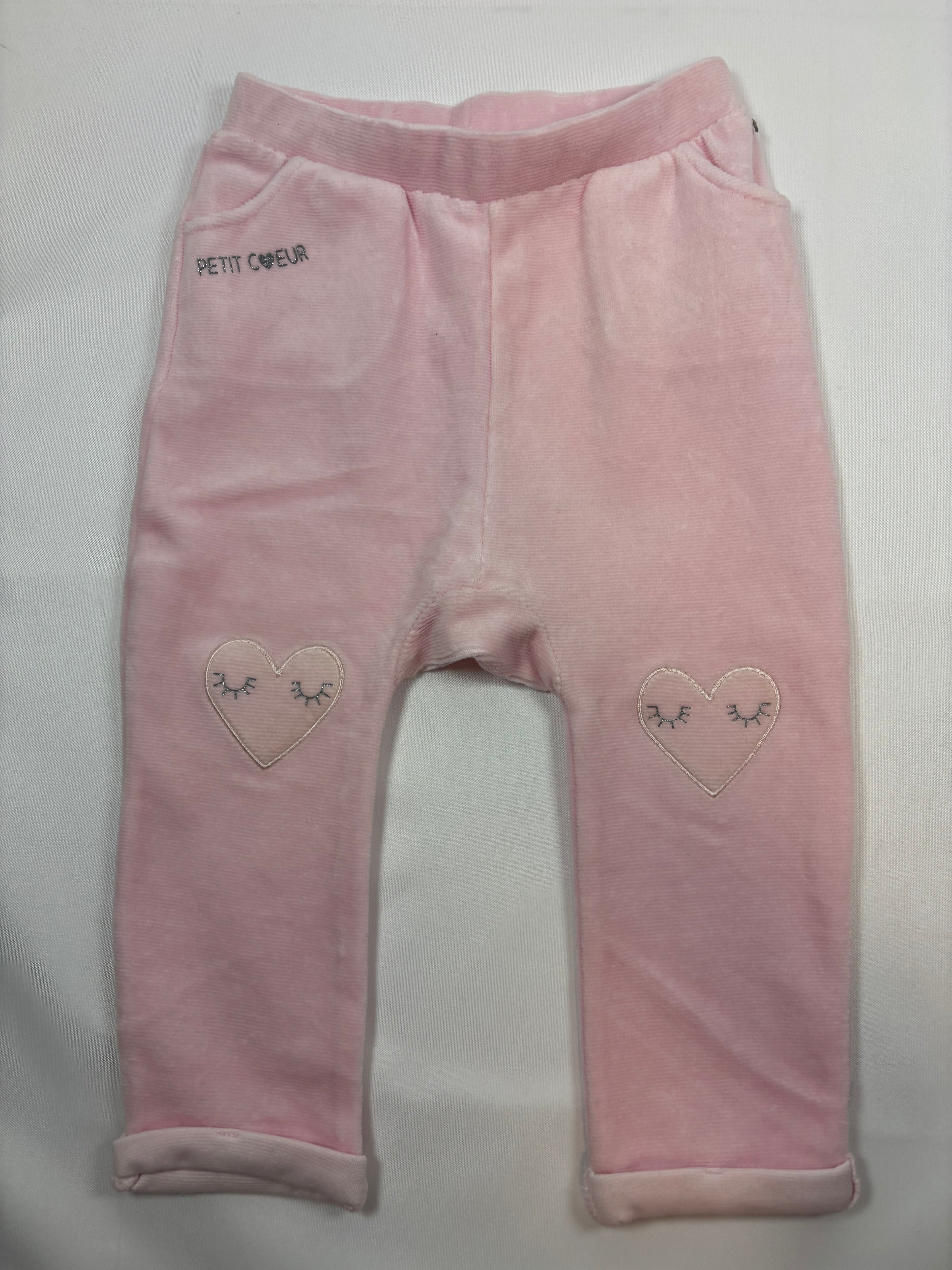 Pantalon doublé rose uni – Orchestra – Fille 86
