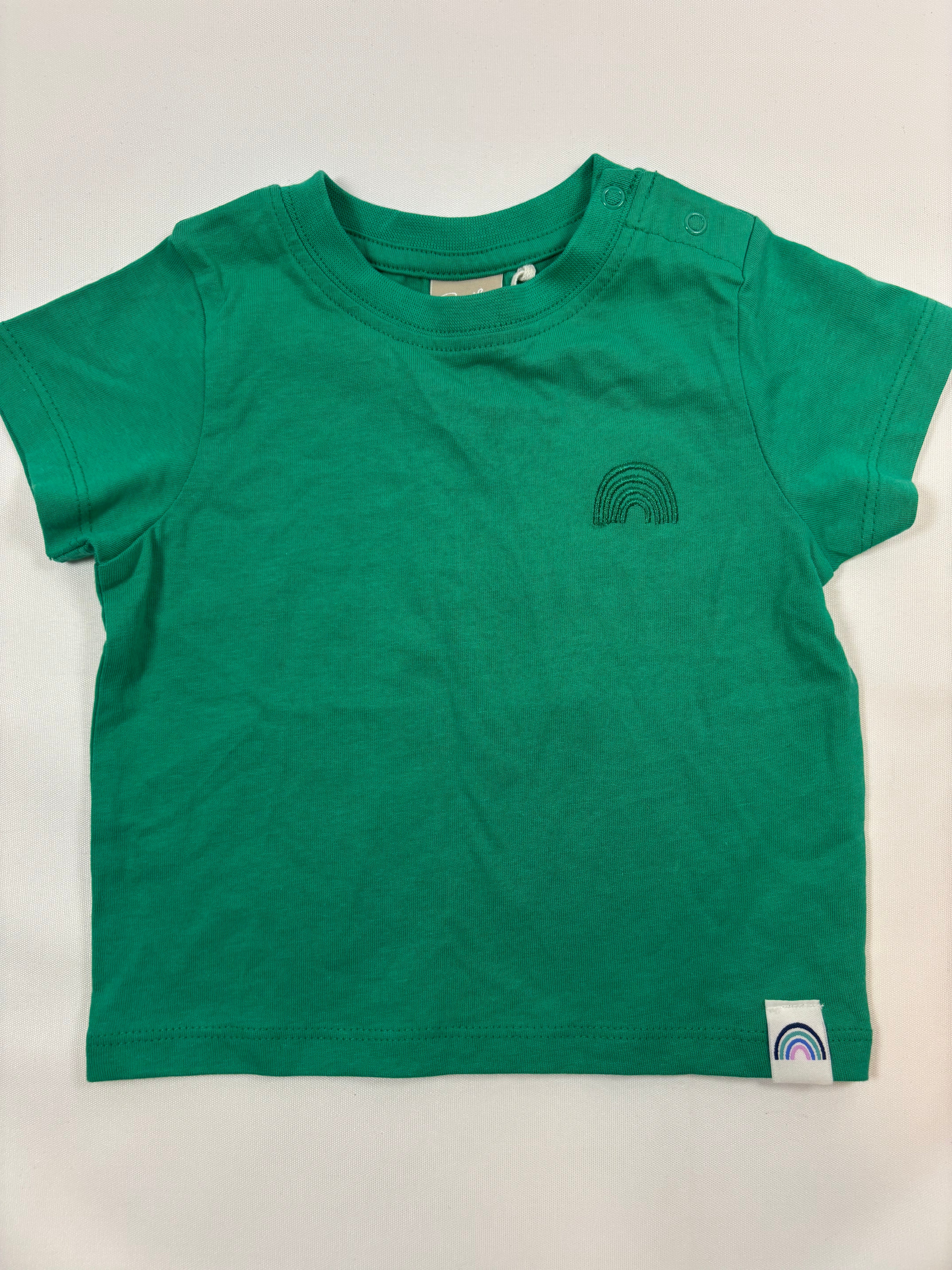 T-shirt vert uni unisexe – taille 62/68