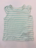T-shirt rayé bleu et blanc fille Lupilu – Taille 62/68 (neuf)
