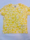 T-shirt jaune motif plage fille – taille 86