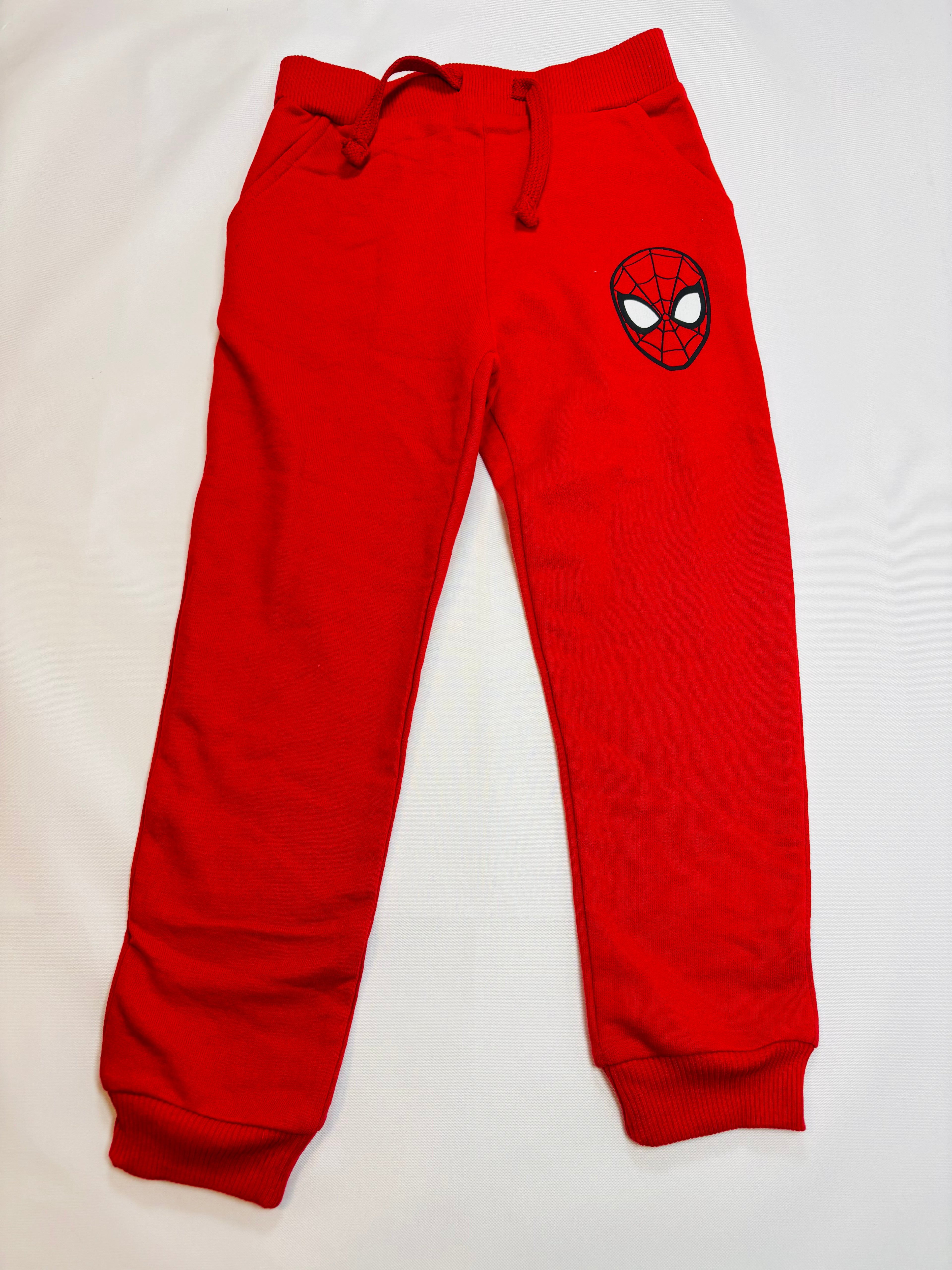 Bas de jogging rouge Spiderman garçon Sinsay – Taille 110 (neuf)