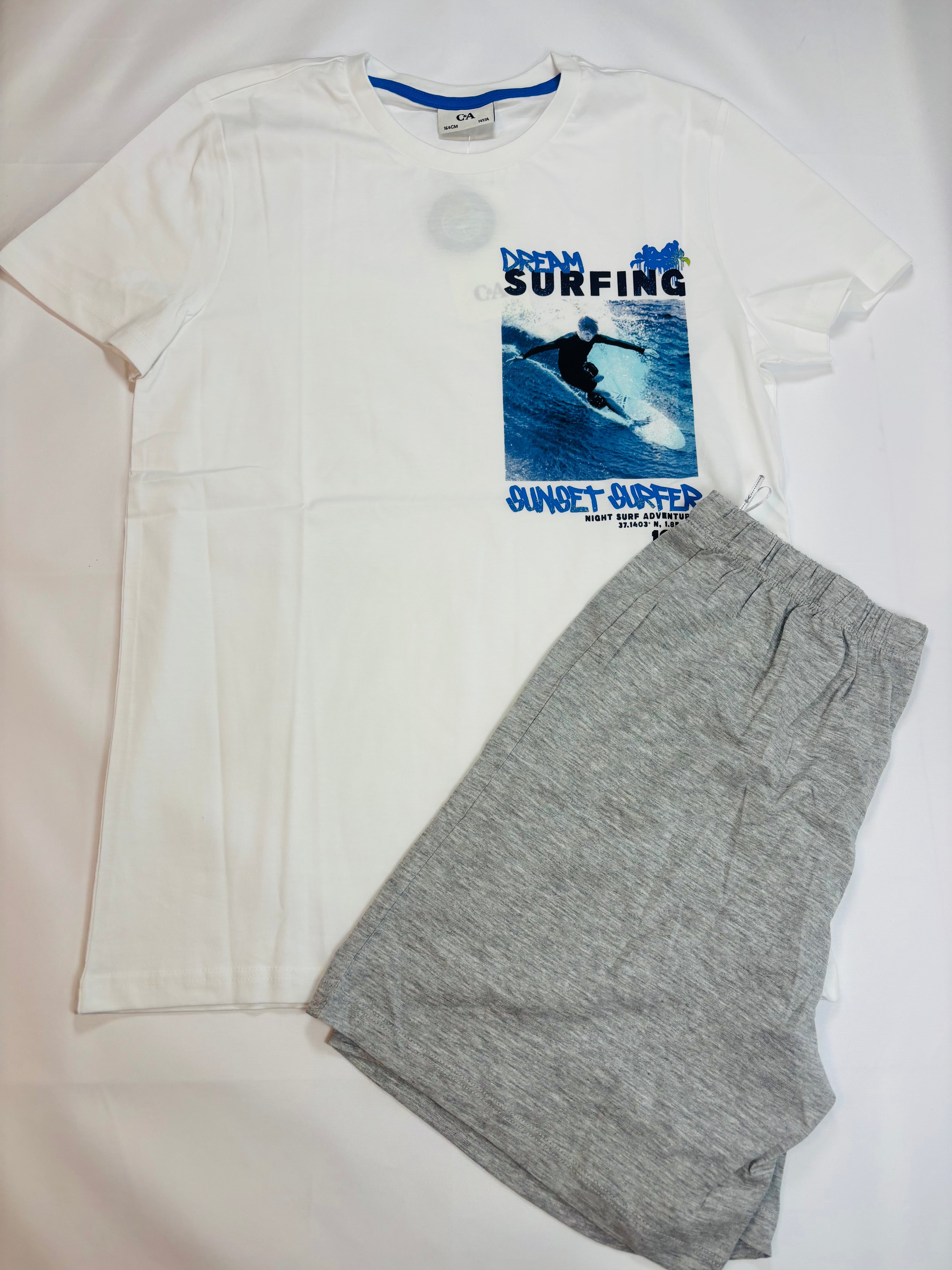 Ensemble pyjama bleu et gris C&A – Garçon