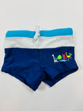 Maillot de bain bleu et blanc Migros – Garçon taille 86