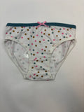 Slip blanc à pois colorés – Zeeman – Fille 92