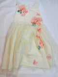 Robe blanche motif fleurs – Fille – 122