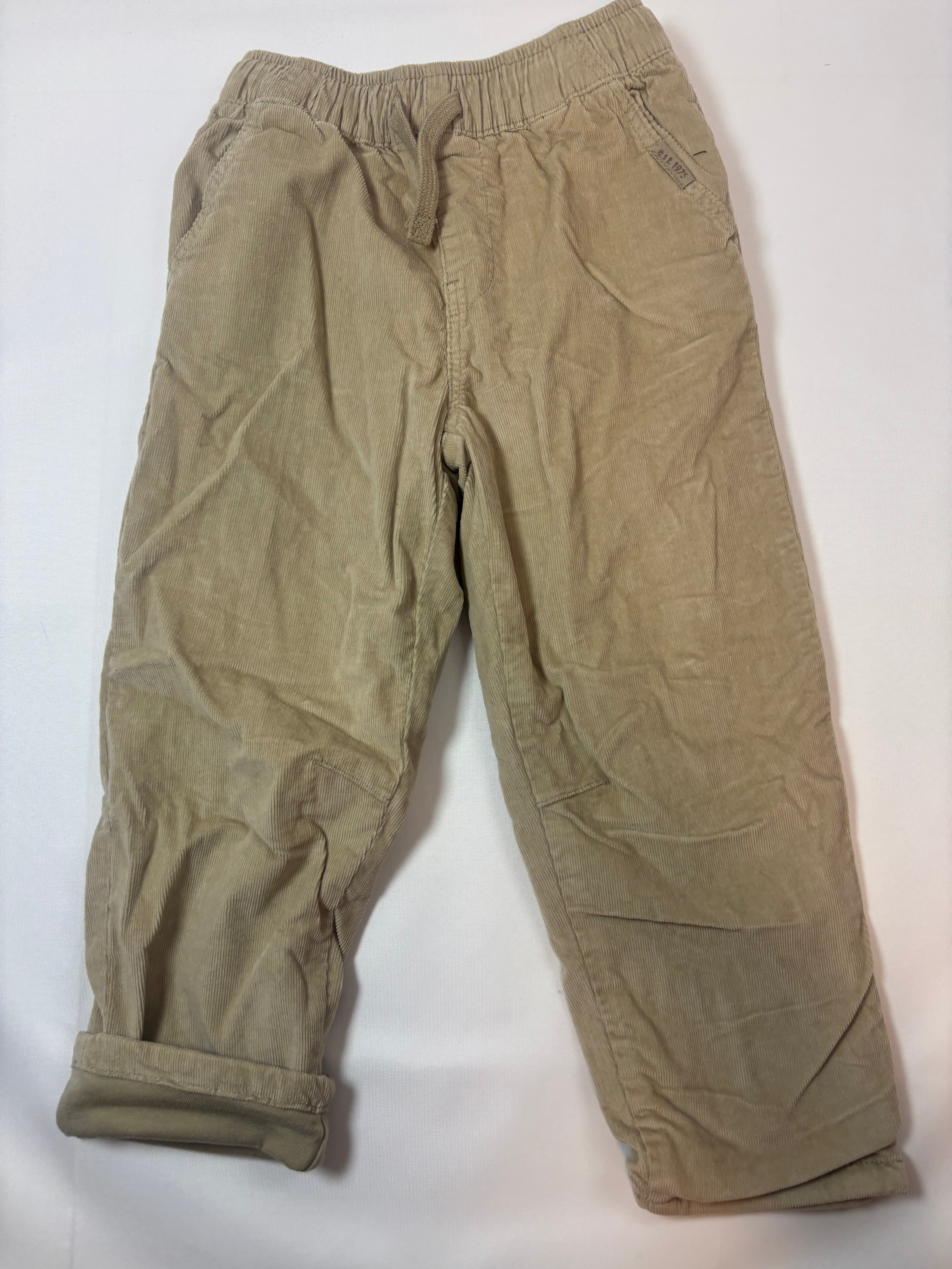Pantalon beige doublé – Zara – Garçon 110