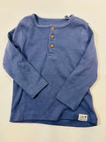 T-shirt manches longues bleu foncé garçon 80 - Sinsay