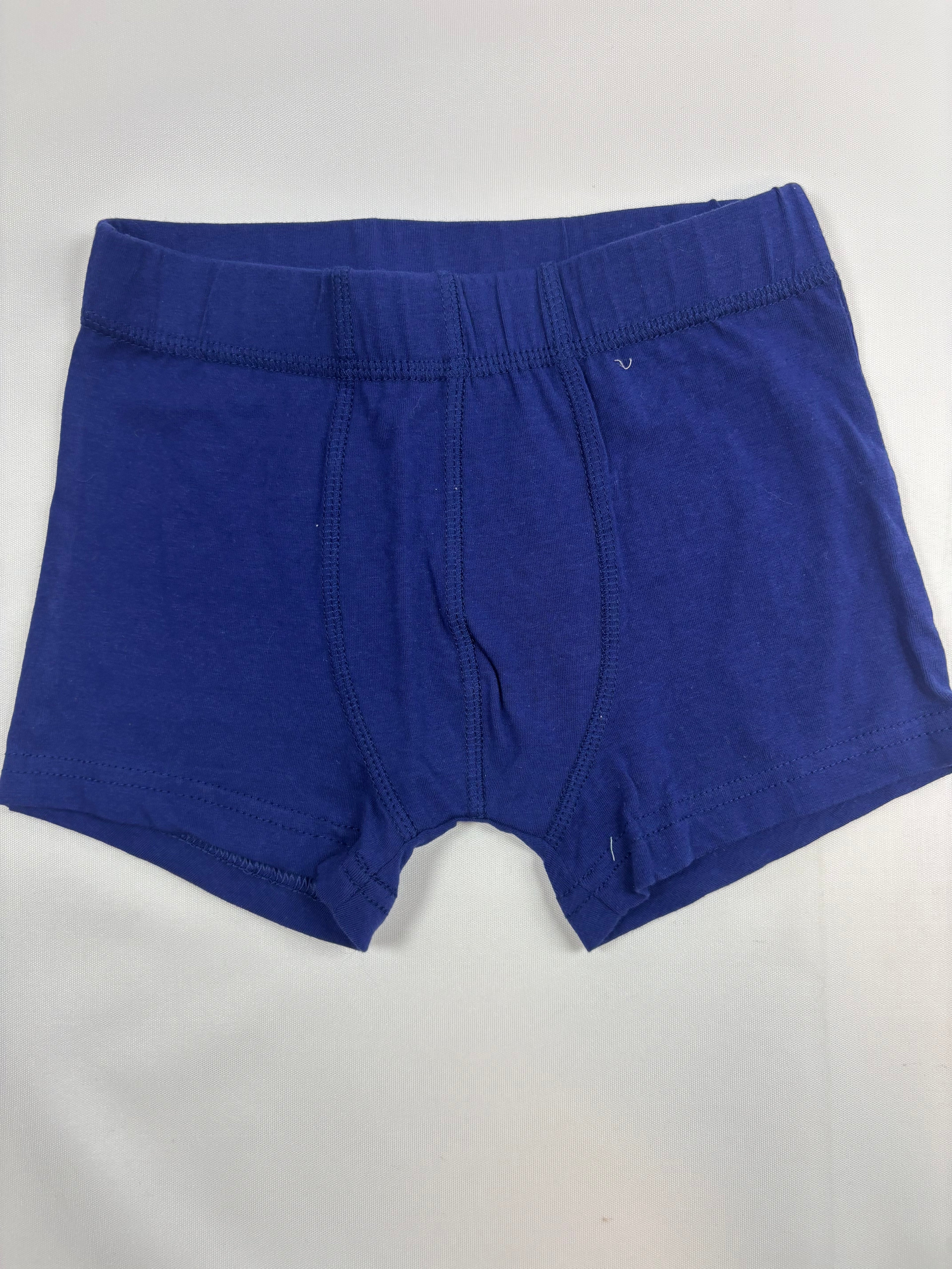 Boxer bleu foncé uni Migros – garçon, 110-116