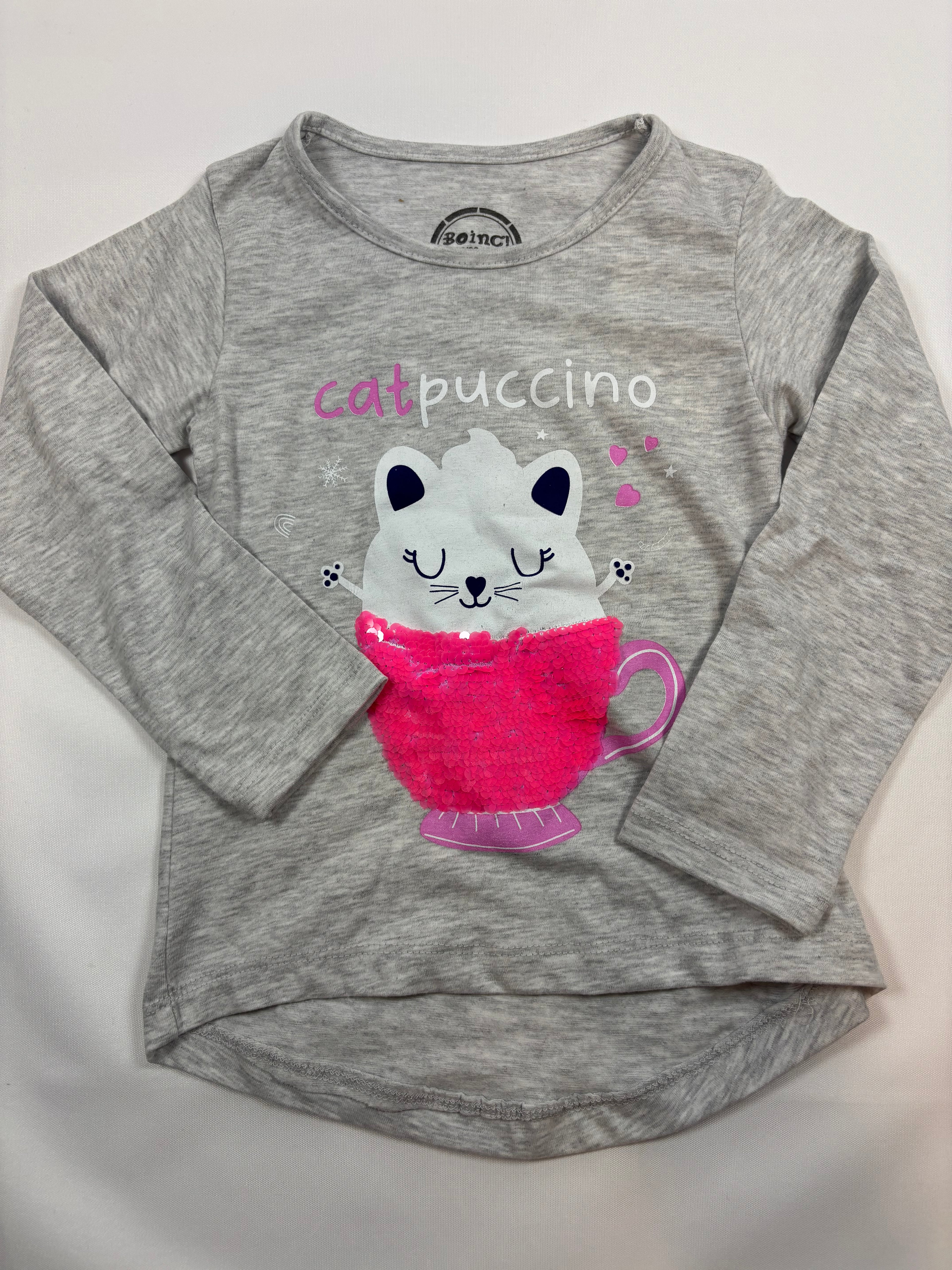 Sweat-shirt blanc motif chat – Boinc – Fille 92