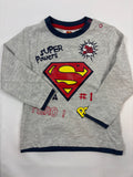 Sweat-shirt gris logo Superman Lupi Lu – Taille 92 garçon