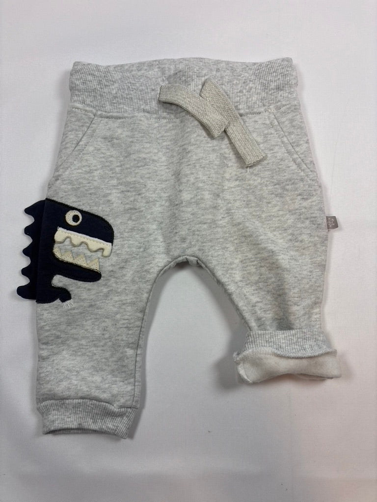 Pantalon de jogging Smile garçon gris uni – Taille 62