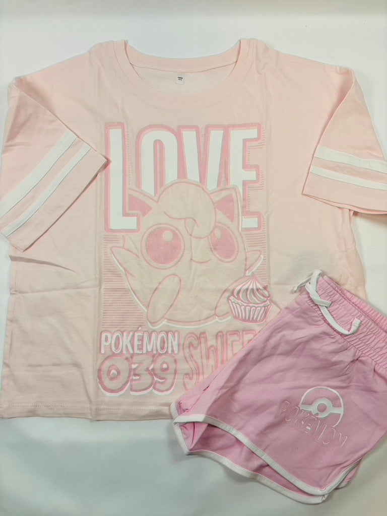 Ensemble Rose Motif Pokémon – Fille – 146