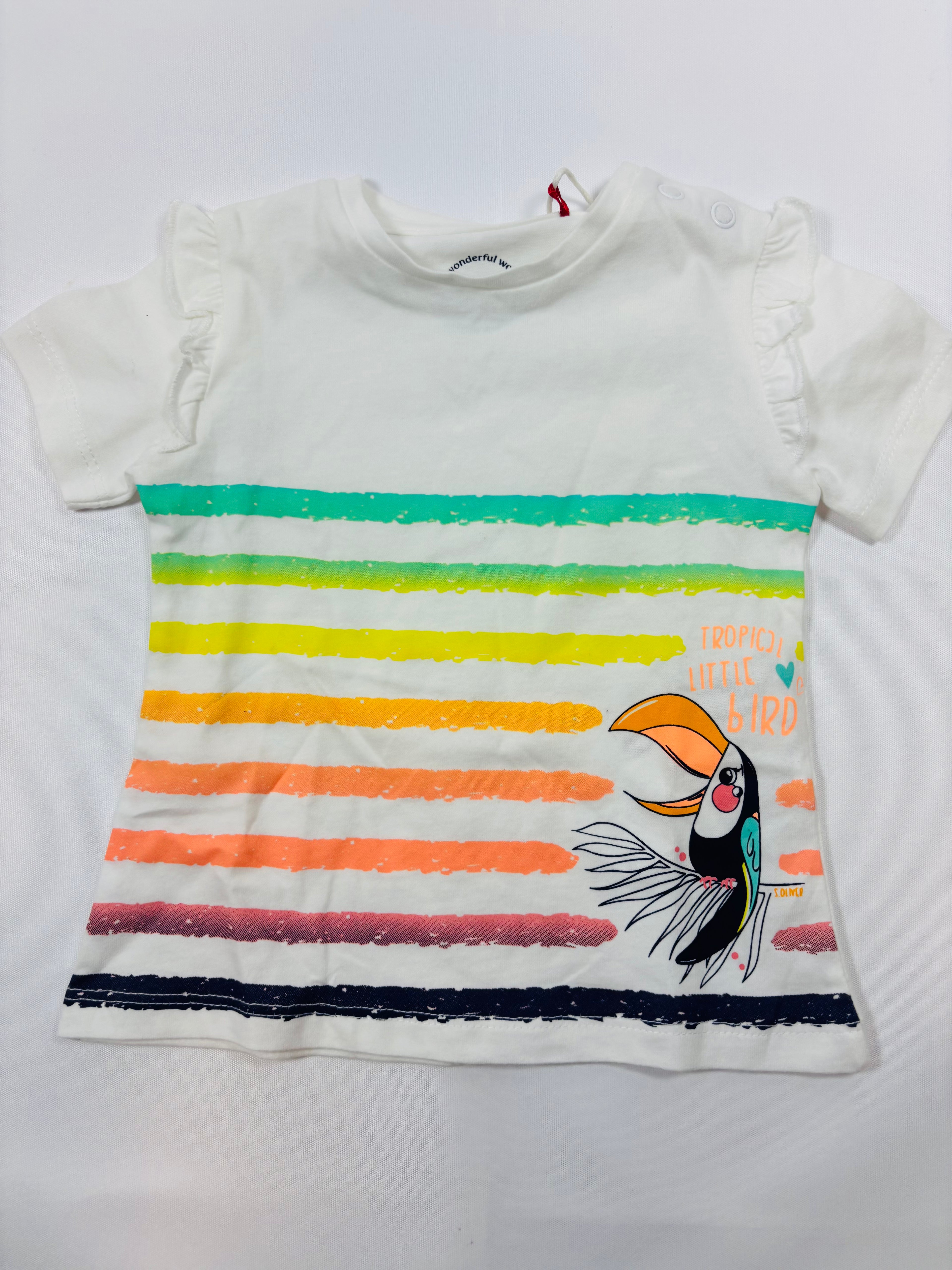 T-shirt Rayé Coloré Neuf – S.Oliver | Taille 68 Fille