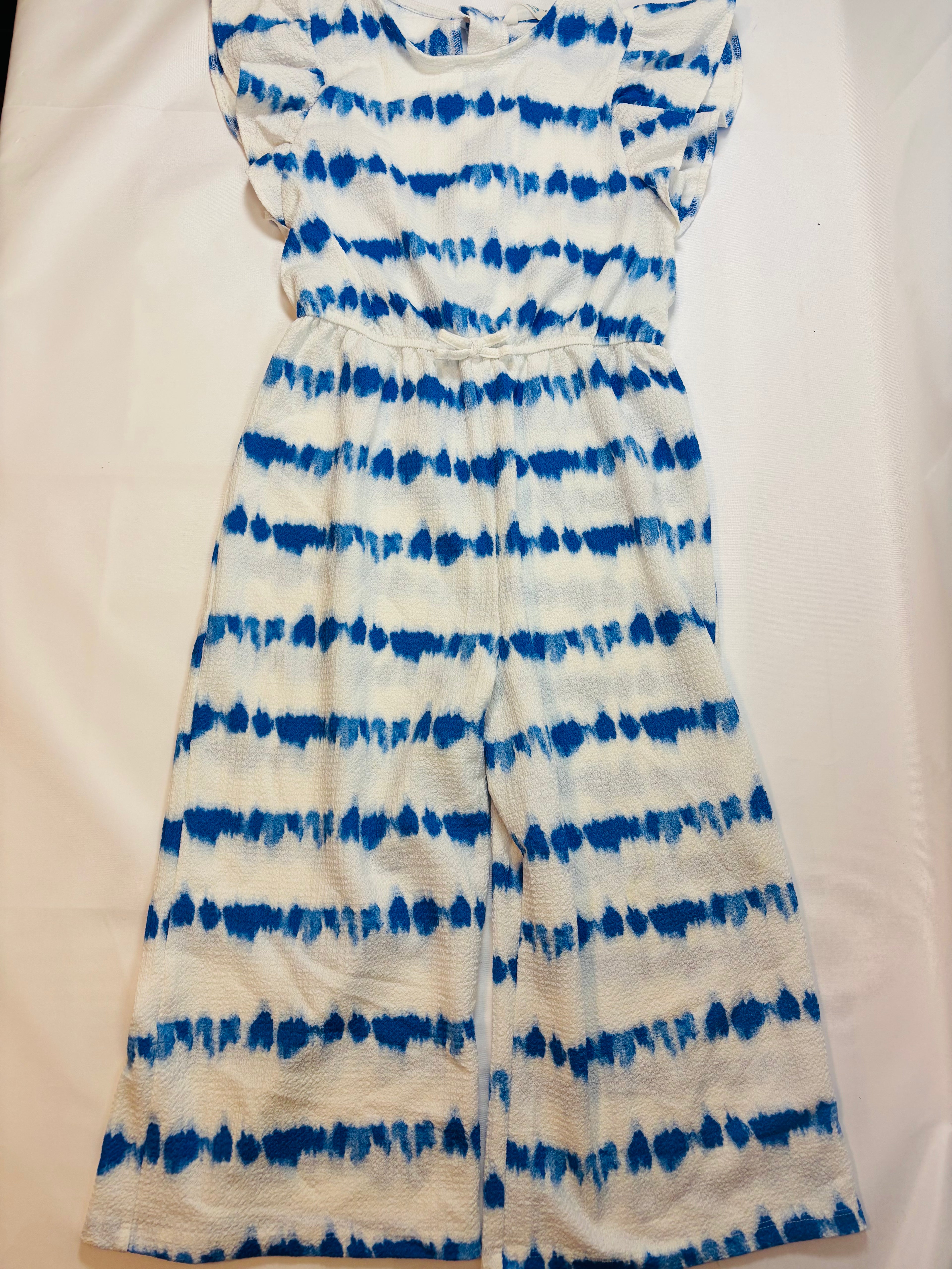 Combinaison rayée blanc et bleu - Primark - 140