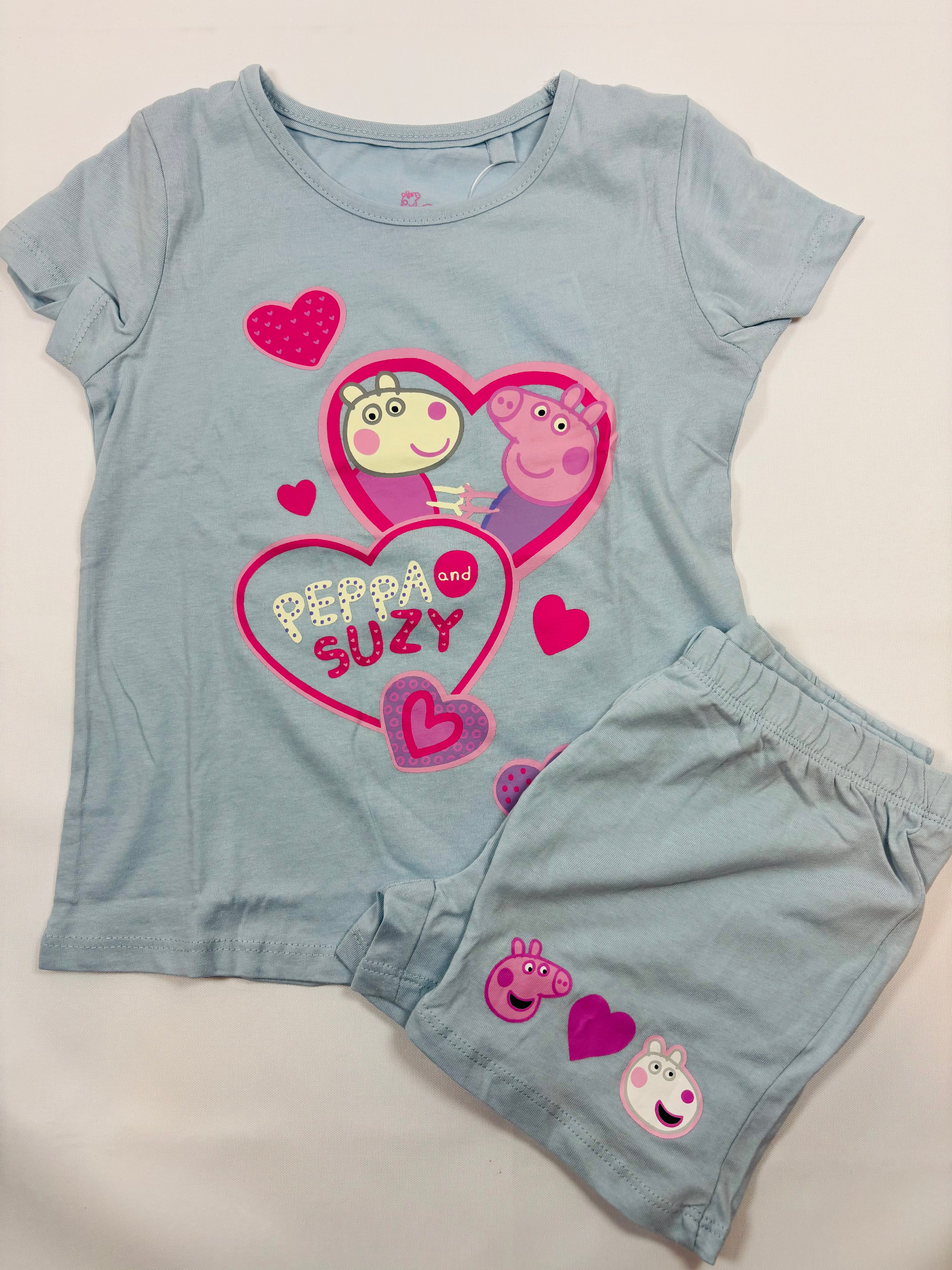 Pyjama court Peppa Pig fille – Taille 98-104 (neuf)