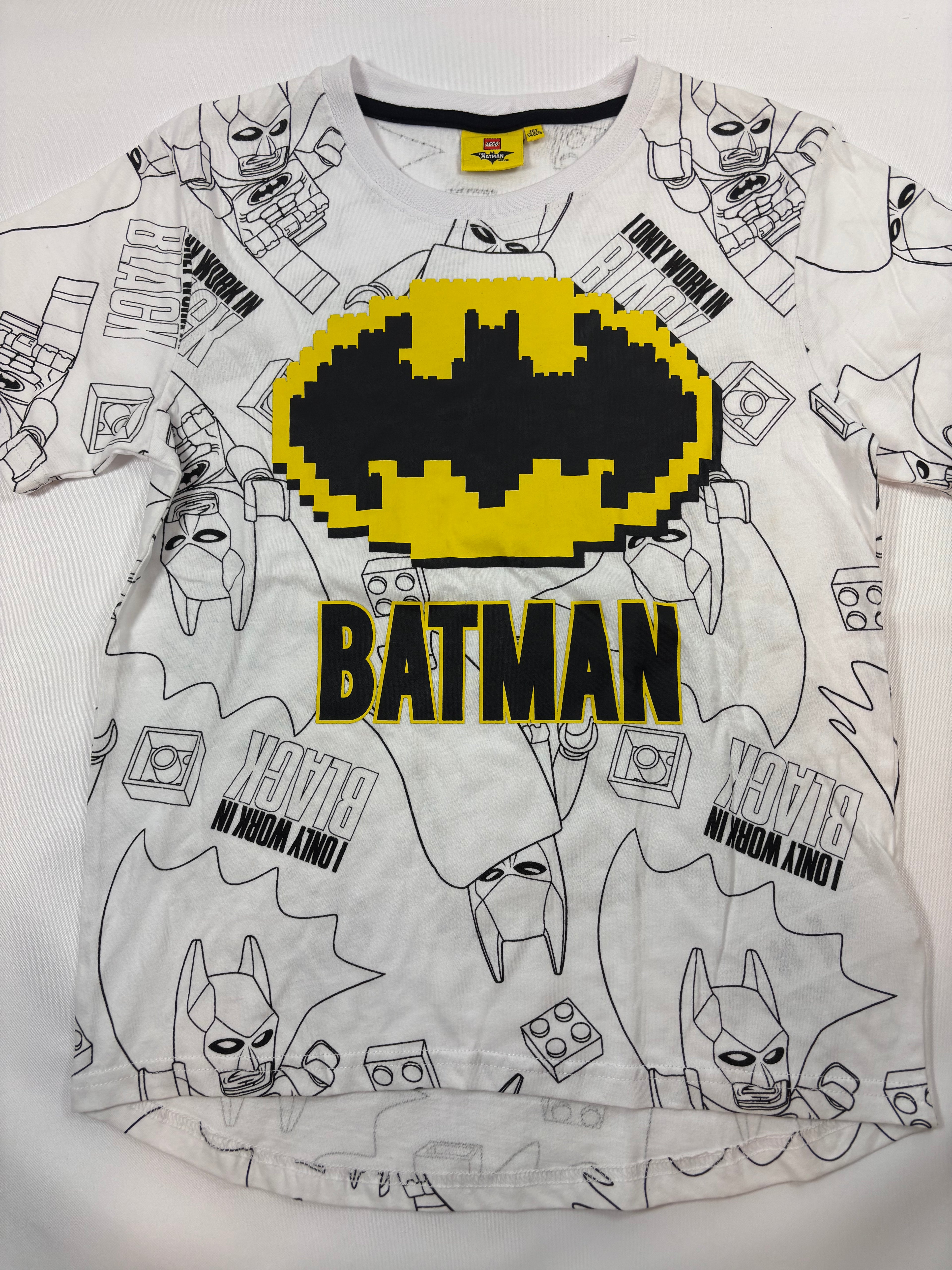 T-shirt blanc motif Batman – Garçon – 140