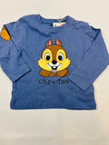 T-shirt manches longues bleu motif Tic et Tac garçon 68 - Sinsay