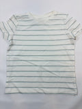 T-shirt rayé blanc et vert C&A – Garçon