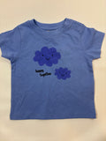 T-shirt bleu motif nuage garçon – taille 62/68