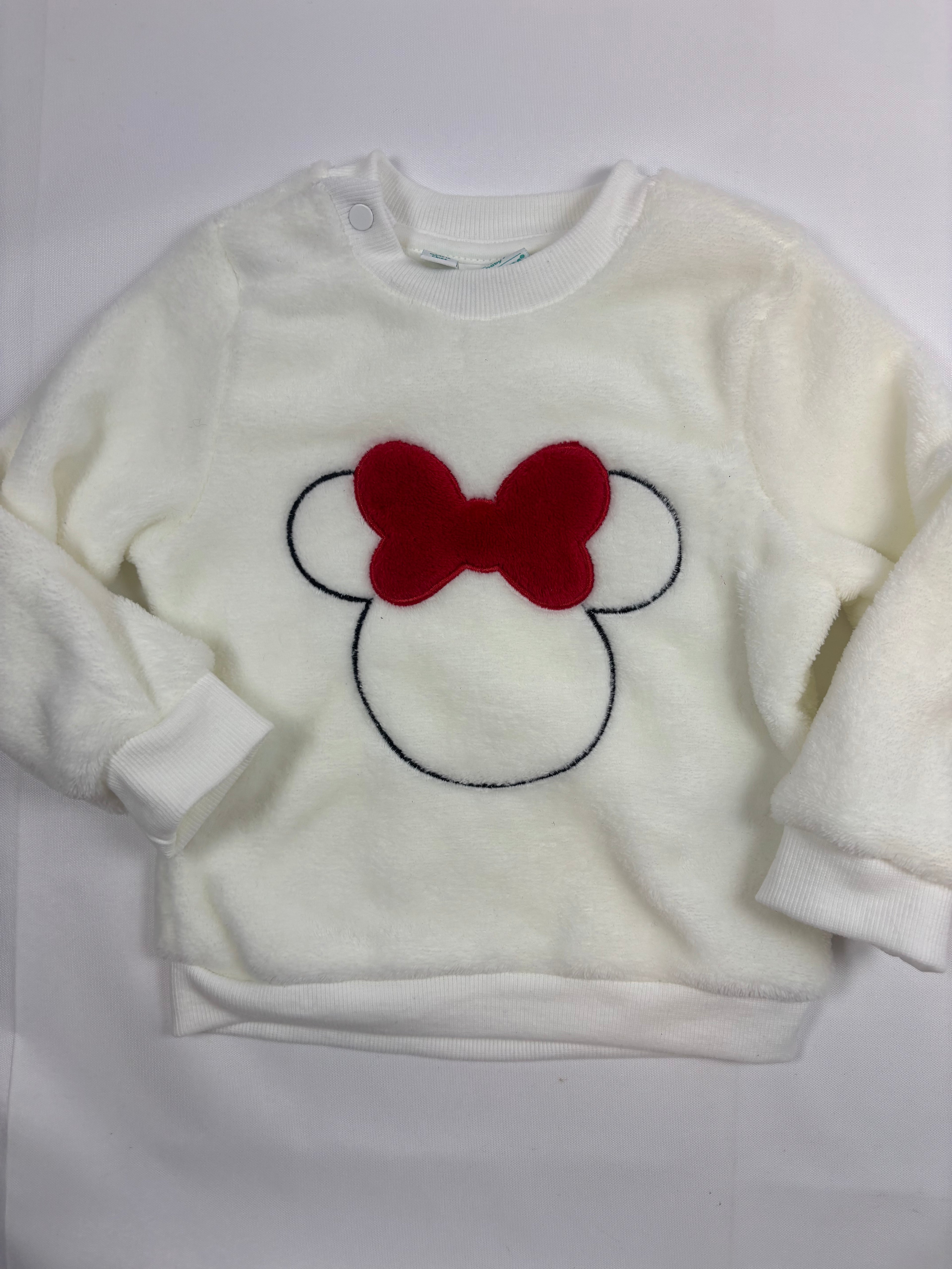 Pull blanc doux motif Minnie Orchestra – fille, 86