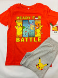 Ensemble t-shirt + short Pokémon C&A — Garçon taille 134