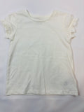 T-shirt Blanc Uni – Fille – 104