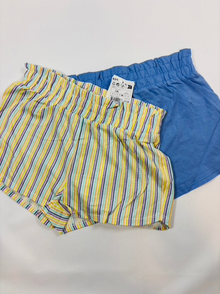 Short bleu rayé jaune - Kiabi - 128