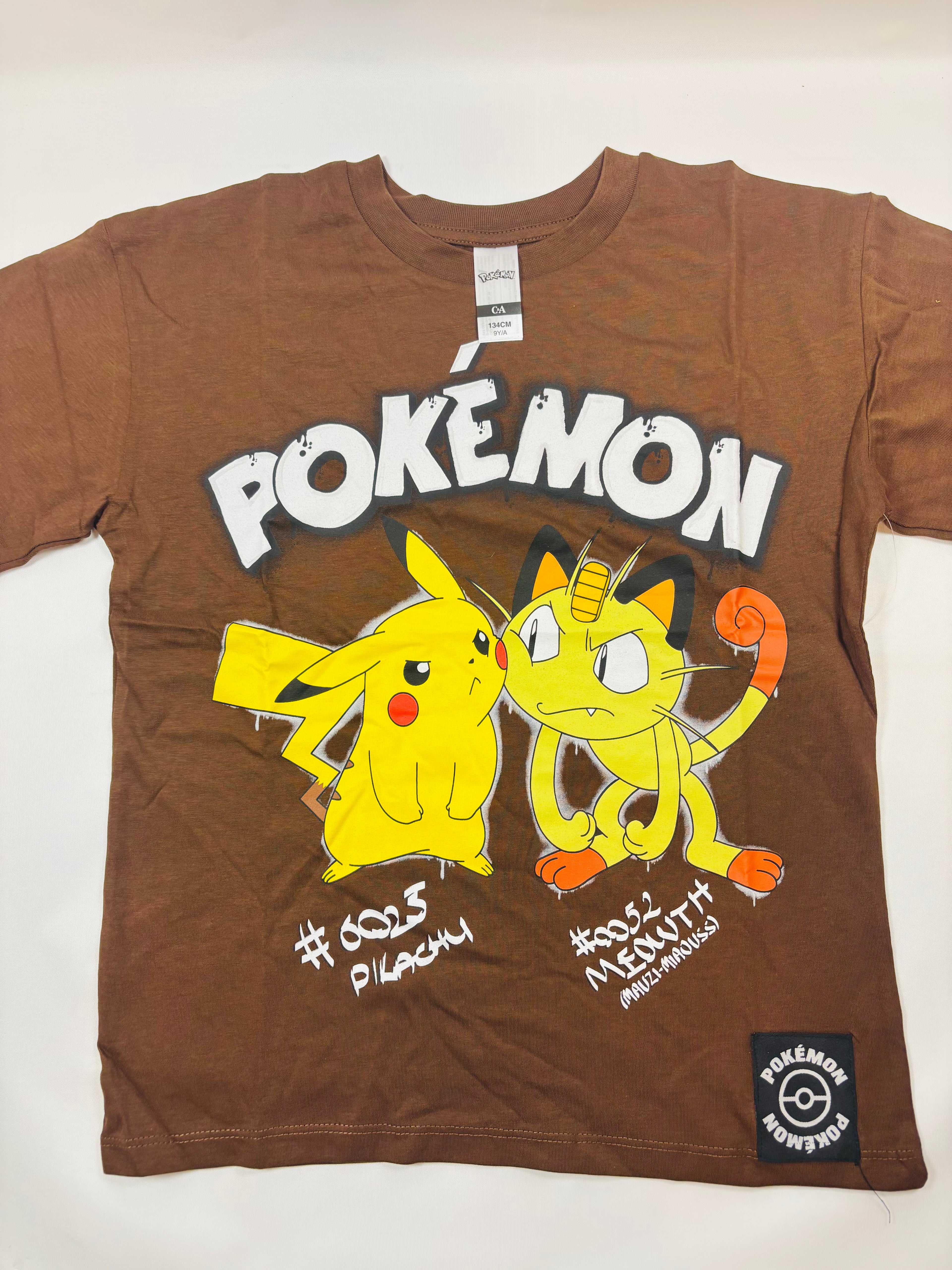 T-shirt motif Pokémon – Brun 134 (C&A)
