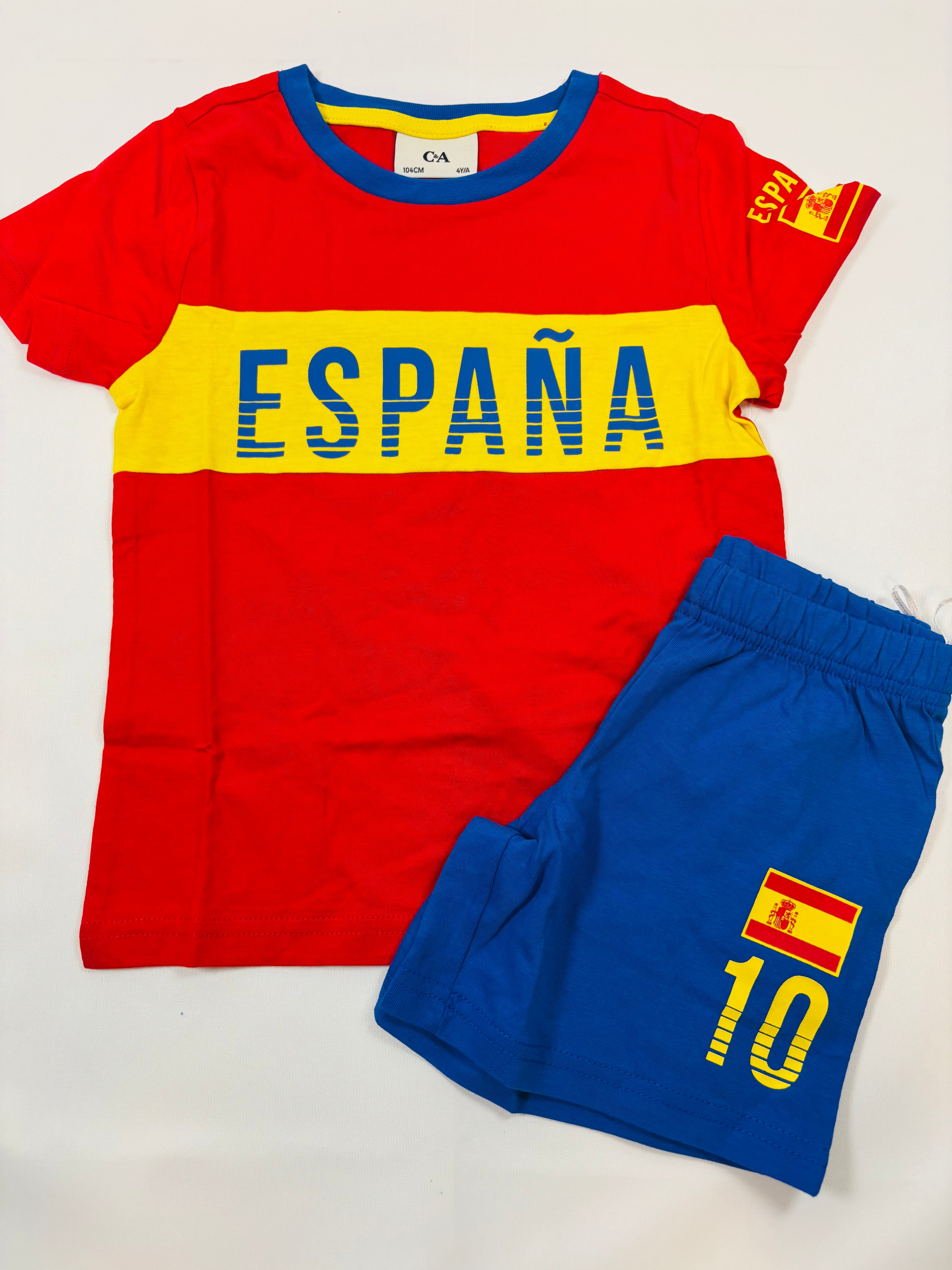 Ensemble court inscription España – Rouge & Jaune 104 (C&A)