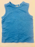Débardeur bleu garçon Smile – Taille 80 (neuf)