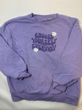 Pull violet uni – Smile – Fille 134-140