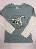 Sweat-shirt bleu et blanc dinosaure Lupilu garçon – 110-116 – Neuf