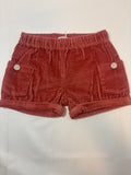 Short bordeaux façon velours Absorba – Taille 74 fille