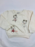 Pull blanc motif danseuses C&A – fille, 98